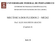 mecÃ¢nica dos fluidos 2 - UFPE - Universidade Federal de ...