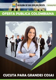 OFERTA PUBLICA COLOMBIANA CUCUTA PARA GRANDES COSAS