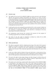 GENERAL TERMS AND CONDITIONS OF SALE - Flux Geräte Gmbh