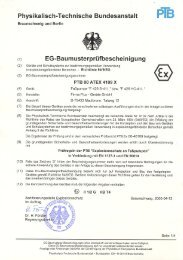 Eg-Baumusterprüfbescheinigung PTB 00 ATEX ... - Flux Geräte Gmbh