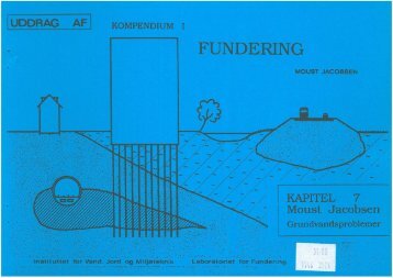 Kompendium i Fundering : Kapitel 7 - Grundvandsproblemer