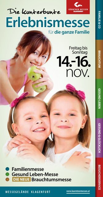 Besucherfolder FAMILIEN-, BRAUCHTUMS- UND GESUNDHEITSMESSE