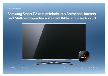 Samsung Smart TV Vereint Inhalte Aus Fernsehen, Internet - trndload