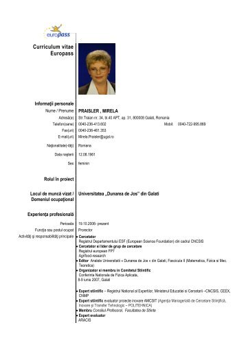 CV_Europass-_M_PRAIS.. - Dunarea de Jos
