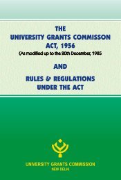 UGC (Act 1956)-A