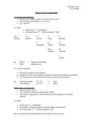 Binary Ionic Compounds