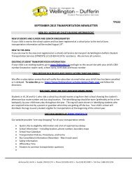 September 2013 Transportation Newsletter - Wellington Dufferin STS