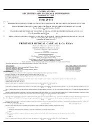 Form 20-F/A FRESENIUS MEDICAL CARE AG & Co. Kgaa