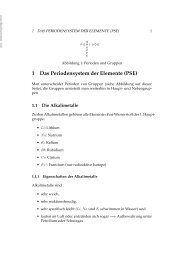 1 1.5. Das Periodensystem der Elemente (PSE) - Poenitz-Net