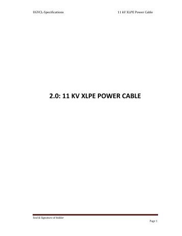 11kV XLPE CABLE