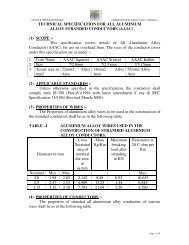 TECHNICAL SPECIFICATION FOR ALL ALUMINIUM ALLOY ...