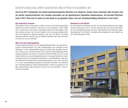 Algemeen Jaarverslag 2011 (pdf) - UHasselt