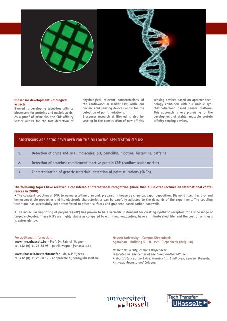 Biosensors - UHasselt