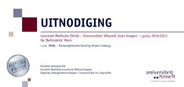 UITNODIGING - UHasselt
