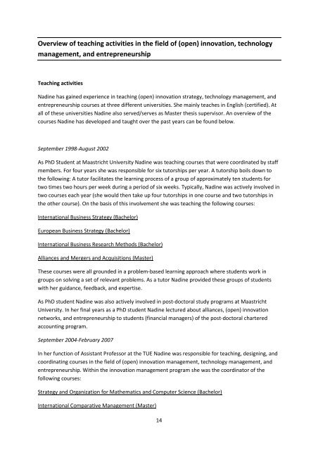 Extensive CV Nadine Roijakkers December 2012 - UHasselt