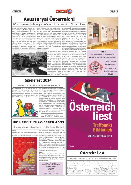 HABER AVRUPA - EUROPA JOURNAL OKTOBER 2014