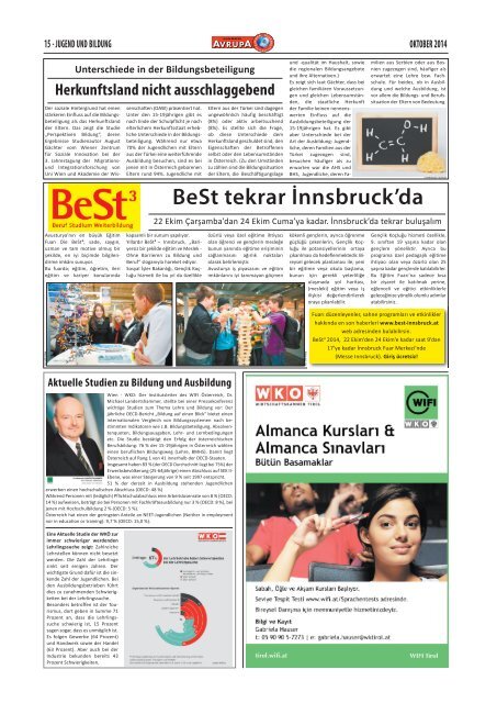 HABER AVRUPA - EUROPA JOURNAL OKTOBER 2014