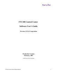 FTC100 Control Center Software User's Guide Ferrotec (USA)