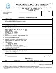 application & agreement form in respect of l.t. industrial category