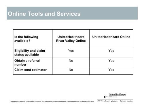 UnitedHealthcare of the River Valley, Inc ... - UHC River Valley