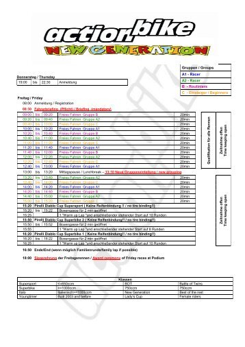 Zeitplan/Timetable Rijeka