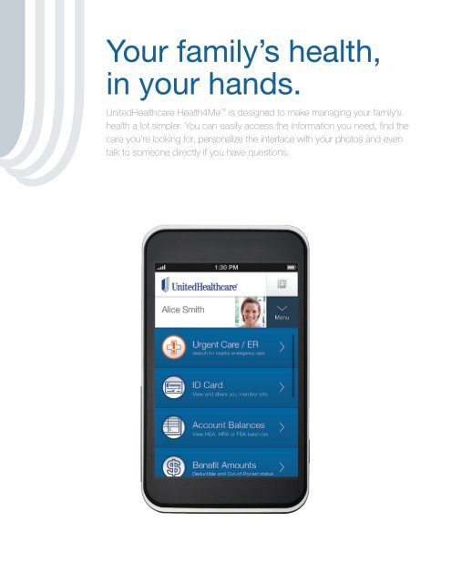 Health4Me App Brochure - UHC Tools