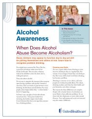 Alcohol Awareness newsletter