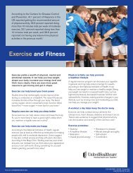 Exercise and Fitness Brochure - UHC Tools