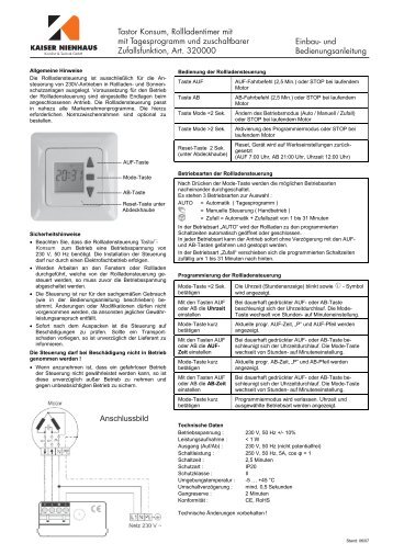 Kaiser Nienhaus - produktinfo.conrad.com