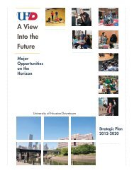 UHD Strategic Plan - the University of Houston-Downtown!