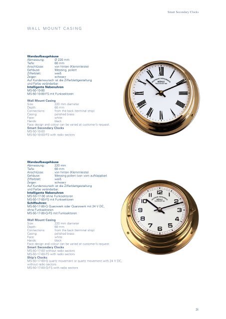 Schiffsuhrensysteme Marine Time Systems