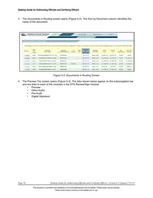 Desktop Guide for Authorizing Officials and Certifying Officers - DTMO