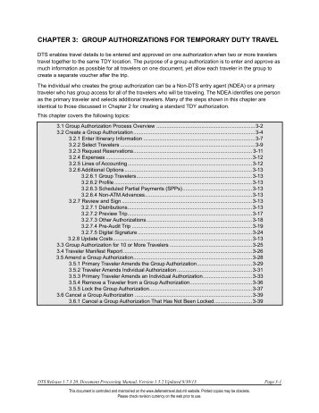 Chapter 3: Group Authorizations