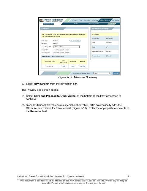 Invitational Travel Authorization Guide - DTMO