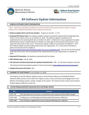 R9 Software Update Information