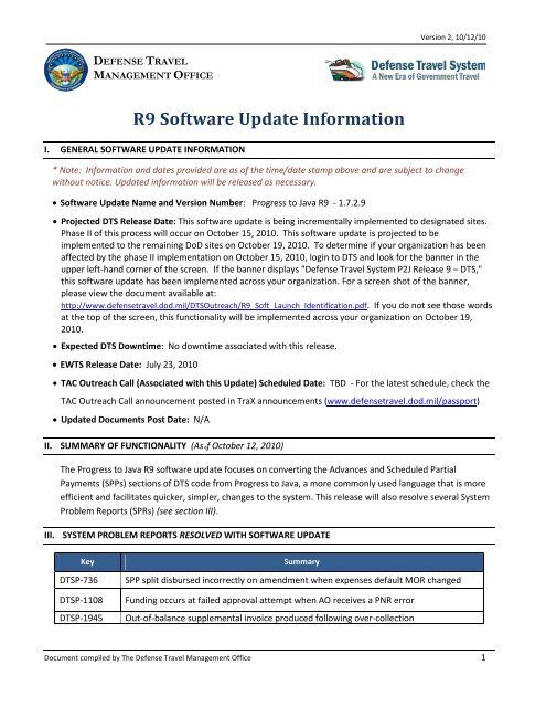 R9 Software Update Information