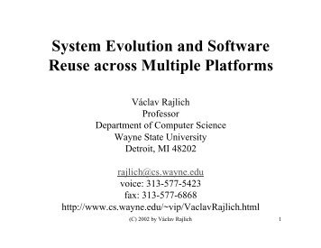 System Evolution and Software Reuse across Multiple Platforms