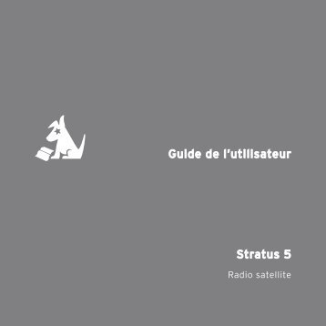 Stratus 5 Guide de l'utilisateur - SiriusXM Canada