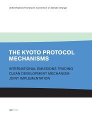 THE KYOTO PROTOCOL MECHANISMS