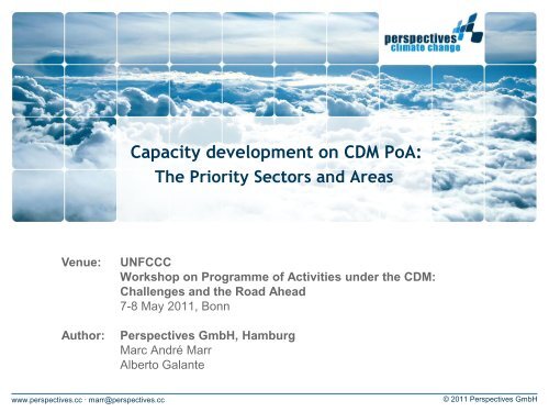 Capacity development on CDM PoA