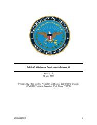 DoD CAC Middleware Requirements Release 4.0 v1.0 - Common ...