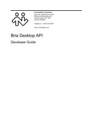 Bria Desktop API - Developer Guide - CounterPath