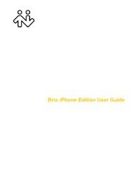 Bria iPhone Edition User Guide - CounterPath