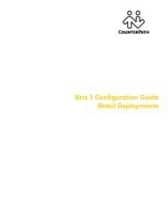 Bria 3.4 Configuration Guide - Retail Deployments - CounterPath