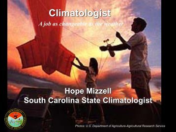 Climatologist - South Carolina Department of Natural Resources