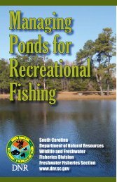 Pond Management - South Carolina Department of Natural Resources