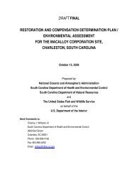 Draft RCDP/EA - South Carolina Department of Natural Resources ...