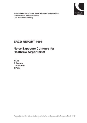 ERCD Report 1001 - Heathrow Airport