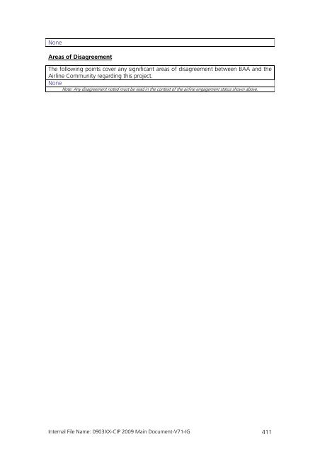 Capital Investment Plan 2009 - Heathrow Airport