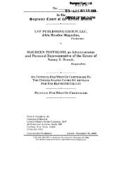 LFP PUBLISHING GROUP, LLC, d/b/a Hustler ... - SCOTUSblog